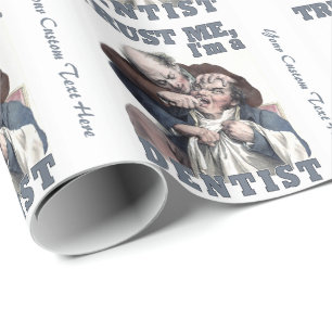 Regalo Papel de embalaje del humor del DENTISTA