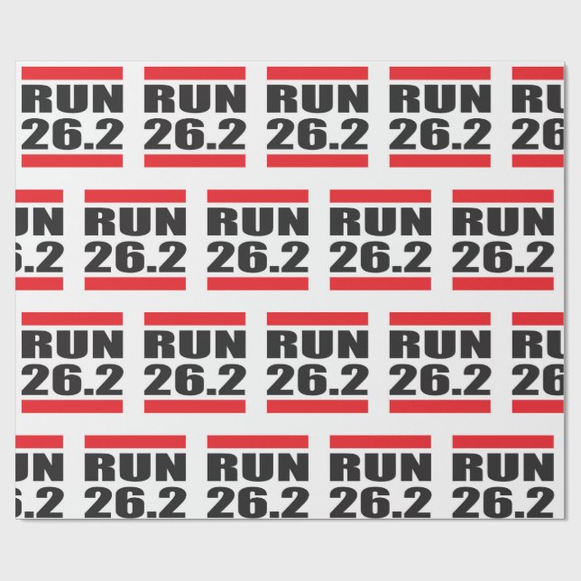 Regalo Papel de embalaje del maratón (Superficie plana)