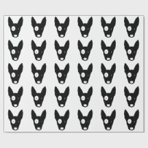 Papel de embalaje del MODELO de BULL TERRIER