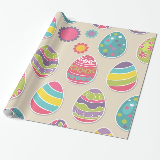 Regalo Papel de embalaje del modelo de los huevos de (Desenrollado)