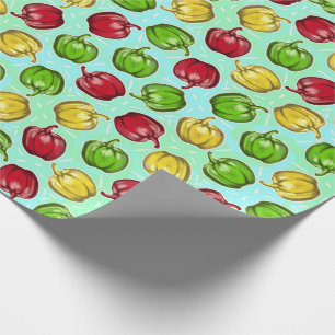 Regalo Papel de embalaje del modelo de los paprikas