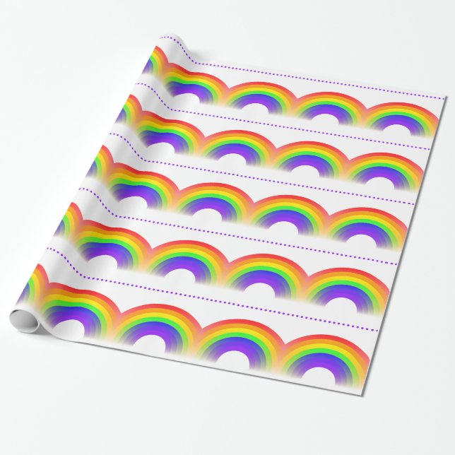 Regalo Papel de embalaje del modelo del arco iris (Desenrollado)
