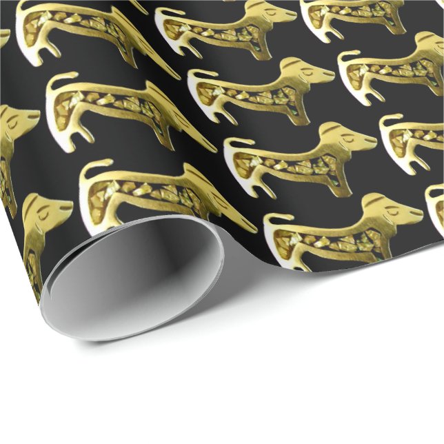 Regalo Papel de embalaje del modelo del perro (Esquina del rollo)
