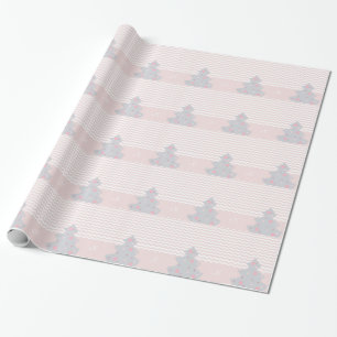 Regalo Papel de embalaje del monograma del día de fiesta