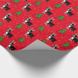 Regalo Papel de embalaje del navidad de la asta de Boston