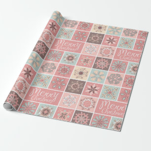 Regalo Papel de embalaje del navidad de los copos de