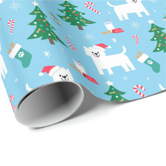 Regalo Papel de embalaje del navidad de Westie