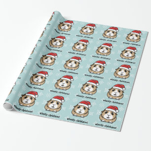 Regalo Papel de embalaje del navidad del conejillo de