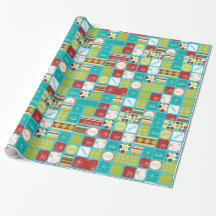 Papel de embalaje del navidad del mensaje del día