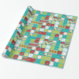 Regalo Papel de embalaje del navidad del mensaje del día