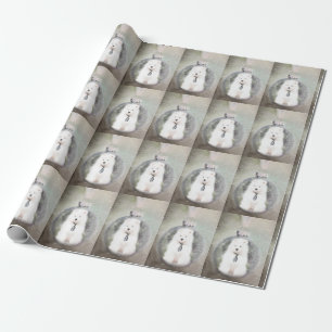 Regalo Papel de embalaje del navidad del perrito del