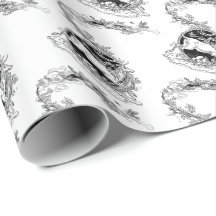 Papel de embalaje del navidad del reno del vintage