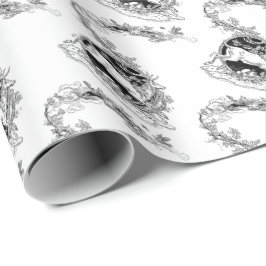 Regalo Papel de embalaje del navidad del reno del vintage