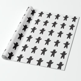 Regalo Papel de embalaje del oso negro