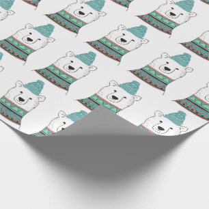 Regalo Papel de embalaje del oso polar