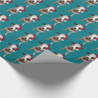 Regalo Papel de embalaje del perrito del navidad
