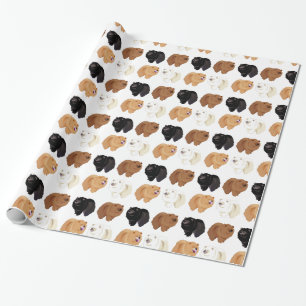 Regalo papel de embalaje del perro chino de perro chino