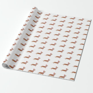 Regalo Papel de embalaje del perro de salchicha del