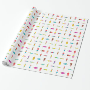Regalo Papel de embalaje del popsicle del helado