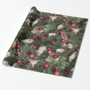Regalo Papel de embalaje del ratón del navidad -