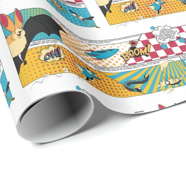 Regalo Papel de embalaje del super héroe del palo (Esquina del rollo)