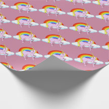 Papel de embalaje del unicornio