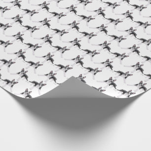 Regalo Papel de embalaje deshilvanado de los perros de