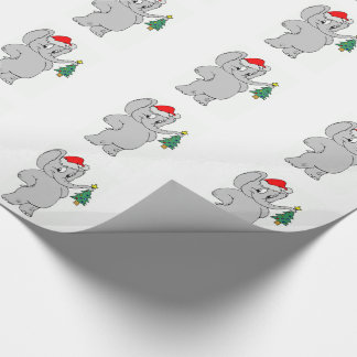 Regalo Papel de embalaje/elefante de Santa