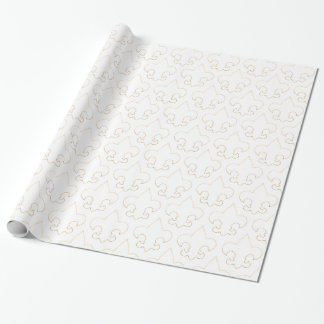 Regalo Papel de embalaje elegante de la flor de lis del