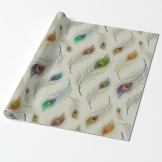 Regalo Papel de embalaje elegante del modelo de la pluma