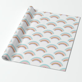 Regalo Papel de embalaje en colores pastel del arco iris
