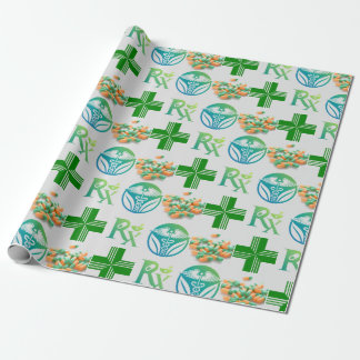 Regalo Papel de embalaje estilo farmacia
