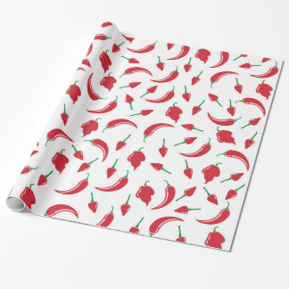 Regalo Papel de embalaje festivo de la pimienta del chile