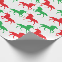 Papel de embalaje festivo del unicornio