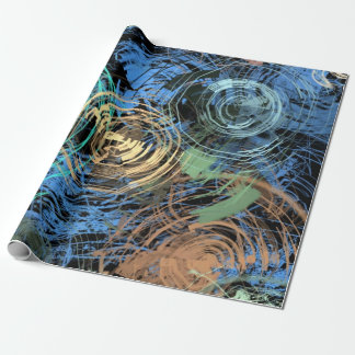 Regalo Papel de embalaje floral abstracto del lustre de