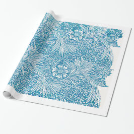 Regalo Papel de embalaje FLORAL AZUL del MODELO de