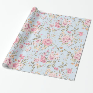 Regalo Papel de embalaje floral elegante lamentable