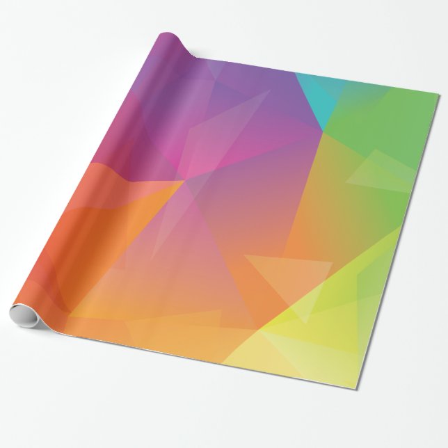 Regalo Papel de embalaje geométrico abstracto del arco (Desenrollado)