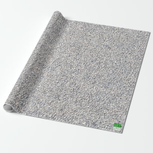 Regalo Papel de embalaje gris de la rociada de guijarro