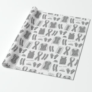 Regalo Papel de embalaje gris de los artículos del modelo
