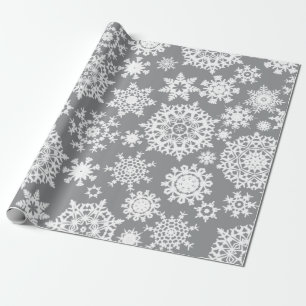 Regalo Papel de embalaje gris del modelo del copo de