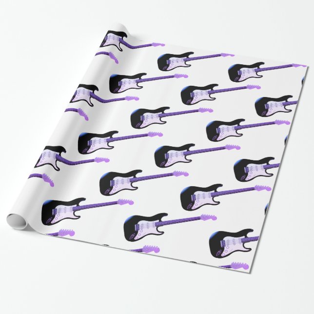 Regalo Papel de embalaje, guitarra baja (Desenrollado)
