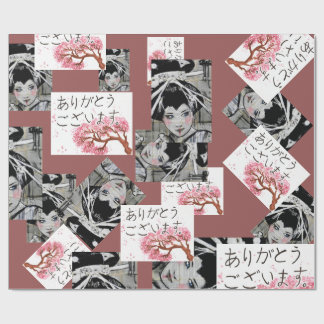 Regalo Papel de embalaje japonés del adorno