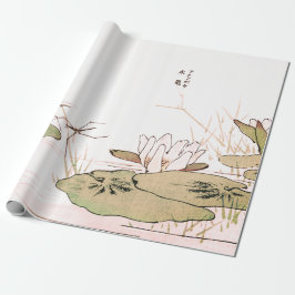 Regalo Papel de embalaje japonés del cojín de lirio