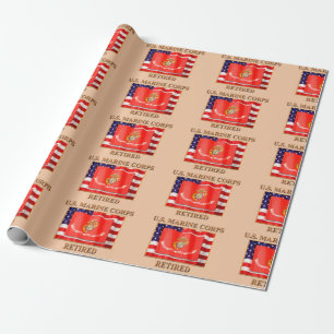 Regalo Papel de embalaje jubilado USMC