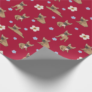 Regalo Papel de embalaje lindo del bulldog francés