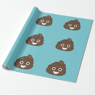 Regalo Papel de embalaje loco de la emoji del impulso