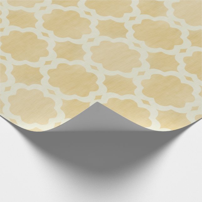 Regalo Papel de embalaje marroquí del oro (Esquina)