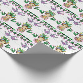 Regalo Papel de embalaje mate de los cactus de Frida x,