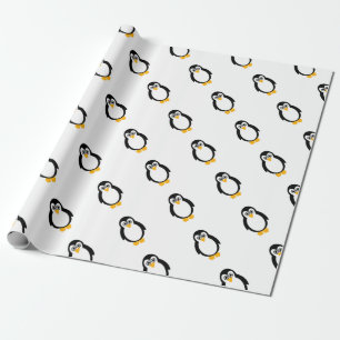 Regalo Papel de embalaje mate del fiesta del pingüino